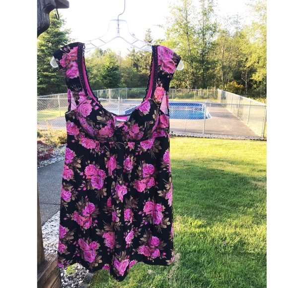 Betsey Johnson Other - Betsey Johnson Floral Roses Swim Dress Pin up